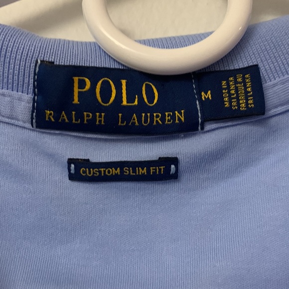 Light blue polo Ralph Lauren, custom slim fit Medium - Picture 4 of 7